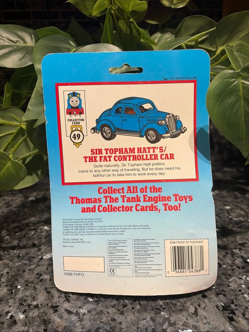 Ertl Shining Time Station Sir Topham Hatt's Car 4388 Die-cast Thomas Tank Engine